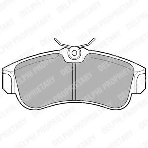 Гальмiвнi колодки дисковi BREMBO арт. LP616