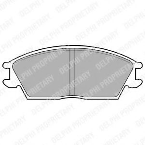 DELPHI HYUNDAI гальмів.колодки передн.Accent 94-,Getz 02-,Pony 89- TRW арт. LP704