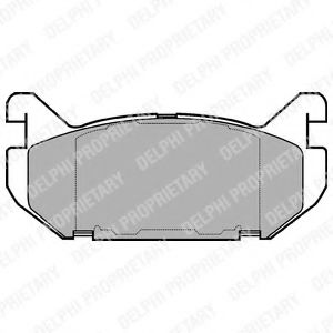 Гальмiвнi колодки дисковi BOSCH арт. LP802