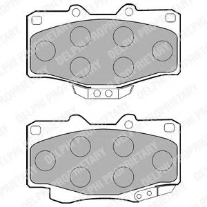 DELPHI TOYOTA колодка гальмів.передн.Hilux II,LandCruiser,VW Taro,BMW E38 740 ABE арт. LP854