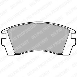 DELPHI NISSAN гальмівні колодки передн.Sunny kombi 90-96 JAPANPARTS арт. LP952