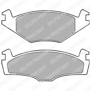 Гальмiвнi колодки дисковi BREMBO арт. LP979