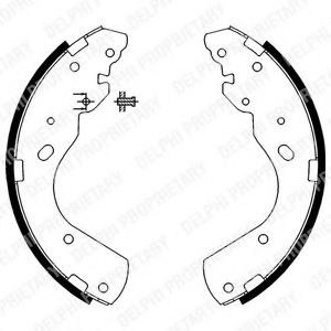 DELPHI FORD гальм колодки задн. RANGER 2.5 TD 02-06, MAZDA B-SERIE 2.5 D 02-06 BREMBO арт. LS1897