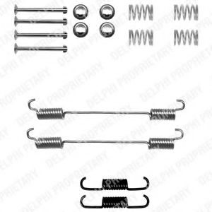 DELPHI FIAT Р/к установчий задн. гальм. колодок Doblo 01- BOSCH арт. LY1301