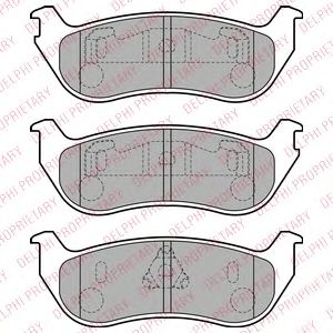 DELPHI JEEP гальмівні колодки задн. Cherokee 01- ABE арт. LP1859