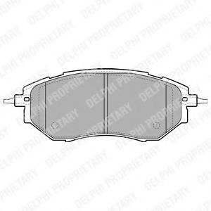 DELPHI SUBARU гальмівні колодки передн. LEGACY IV, FORESTER, OUTBACK 09- TEXTAR арт. LP1941