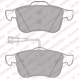 DELPHI FIAT гальмів.колодки передн.Alfa Romeo 159 05- TRISCAN арт. LP1959