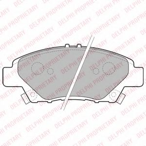 DELPHI HONDA гальмівні колодки передн.Jazz 08- BREMBO арт. LP2194