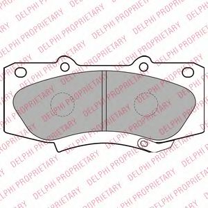 DELPHI TOYOTA гальмівні колодки передн.Hilux 05- JAPANPARTS арт. LP2244