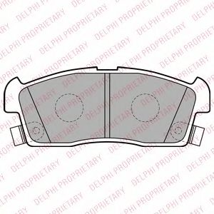 Гальмiвнi колодки дисковi BREMBO арт. LP2258