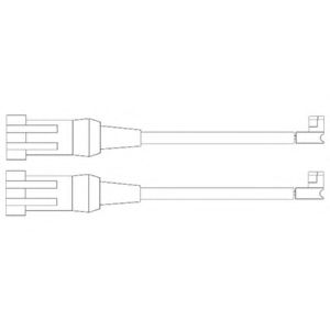 Датчик зносу гальмівних колодок задн/передн (кількість штук в упаковці: 2шт) IVECO DAILY III, DAILY IV, DAILY V, DAILY VI  TOYOTA STARLET 1.3-Electric 08.82-