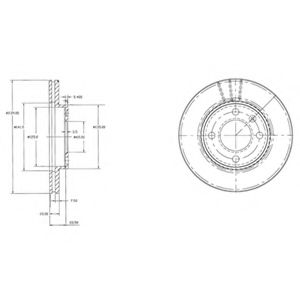 Гальмівний диск BREMBO арт. BG2109