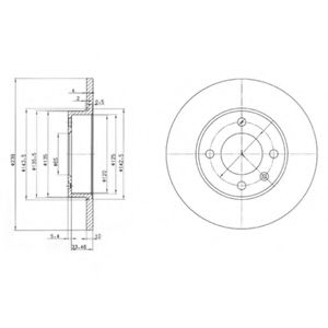 Гальмiвнi диски BOSCH арт. BG2117