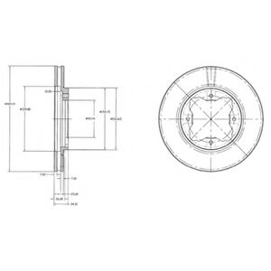 Гальмівний диск BOSCH арт. BG2798