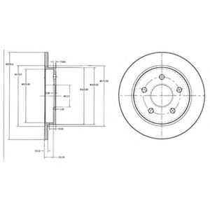 Гальмiвнi диски ABS арт. BG2332