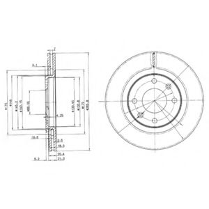 Гальмiвнi диски фарбованi COMLINE арт. BG2387