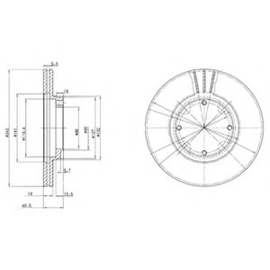 Гальмiвнi диски BLUEPRINT арт. BG2394