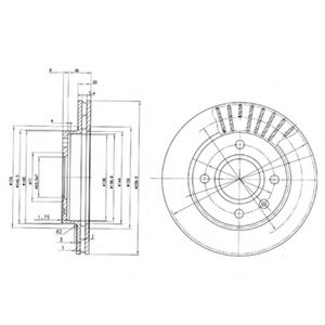 Гальмівний диск BOSCH арт. BG2440