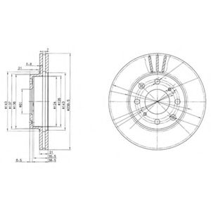 Гальмiвнi диски BLUEPRINT арт. BG2673