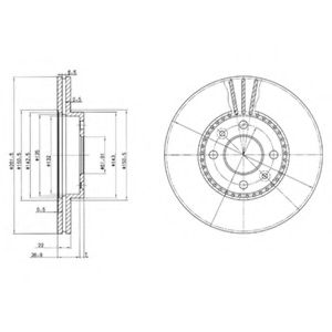 Гальмівний диск BOSCH арт. BG2693