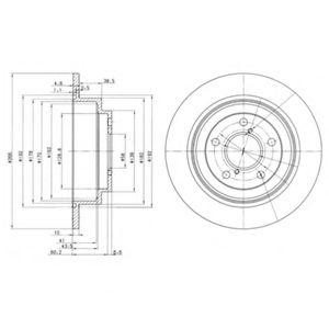 Гальмівний диск BREMBO арт. BG2826