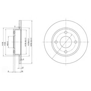 Гальмівний диск BOSCH арт. BG3055