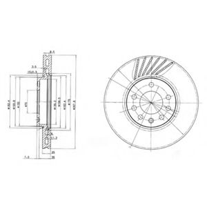 Гальмiвнi диски ABS арт. BG3142