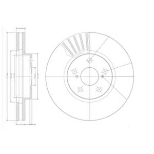 Диск гальмівний BLUEPRINT арт. BG3189