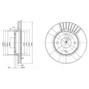 Гальмiвнi диски BREMBO арт. BG3359