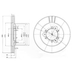 Гальмiвнi диски BREMBO арт. BG3378