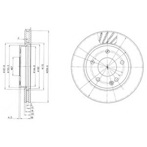 Гальмівний диск ZIMMERMANN арт. BG3395