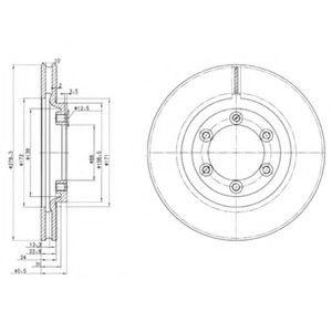 Гальмівний диск BOSCH арт. BG3523