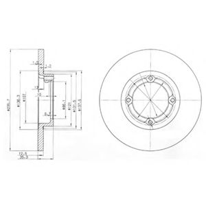 Гальмівний диск BREMBO арт. BG3551