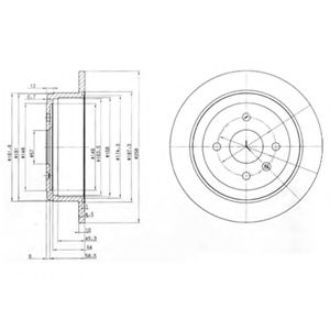 Гальмівний диск BREMBO арт. BG3615