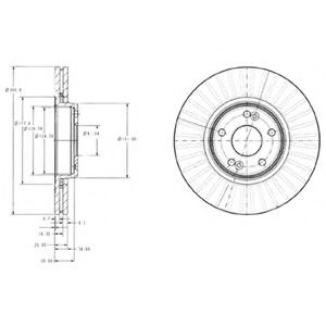 Гальмівний диск BOSCH арт. BG3688