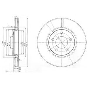 Гальмівний диск BOSCH арт. BG3716