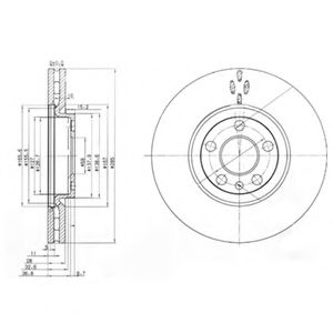 Гальмiвнi диски BOSCH арт. BG3740