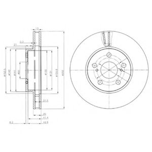 Гальмівний диск BOSCH арт. BG3850