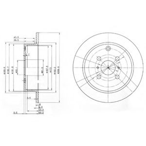 Гальмiвнi диски BOSCH арт. BG3867