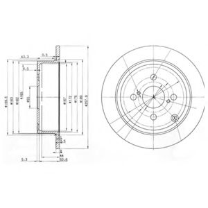 Гальмівний диск BOSCH арт. BG3889