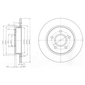 Гальмівний диск COMLINE арт. BG3896