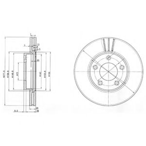 Гальмiвнi диски ABS арт. BG3927