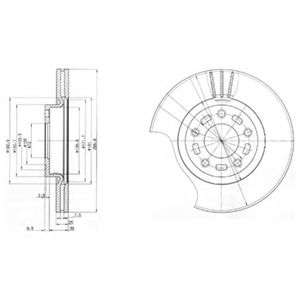 Гальмівний диск BOSCH арт. BG3928