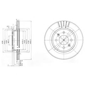 Гальмівний диск HYUNDAI арт. BG3934