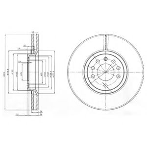 Гальмівний диск BREMBO арт. BG3973