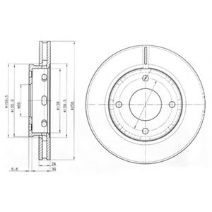 Гальмiвнi диски BOSCH арт. BG3987