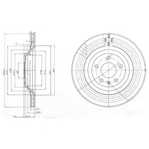 Гальмiвнi диски BOSCH арт. BG3991