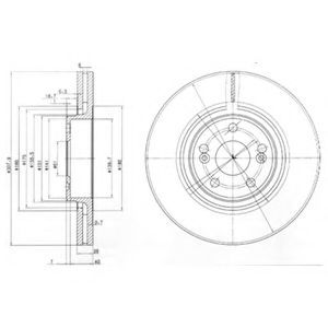 Гальмiвнi диски BOSCH арт. BG9016