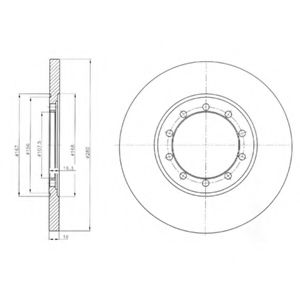 Гальмівний диск BOSCH арт. BG4075