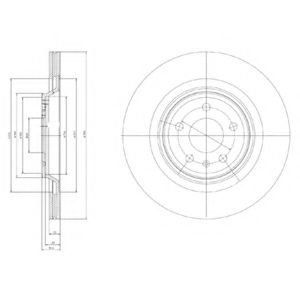 Диск гальмівний BREMBO арт. BG4078